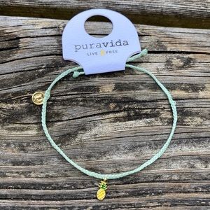 Pura Vida Turquoise & Yellow Pineapple Bracelet